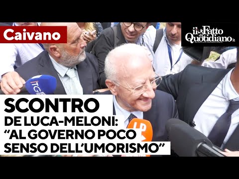 A Caivano va in scena lo scontro tra Meloni e De Luca: "Passeggiata elettorale? Qui risultati"