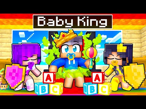Playing as a BABY KING in Minecraft!
