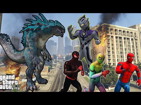 Thumbnail for GTA 5 Siêu Nhân Người Nhện Nhìn Thấy Quái Vật Khổng Lồ Đang Đánh Với Siêu Nhân Điện Quang Ultraman