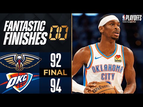 Final 4:05 CRAZY ENDING Pelicans at Thunder ???? | Game 1 | April 21, 2024
