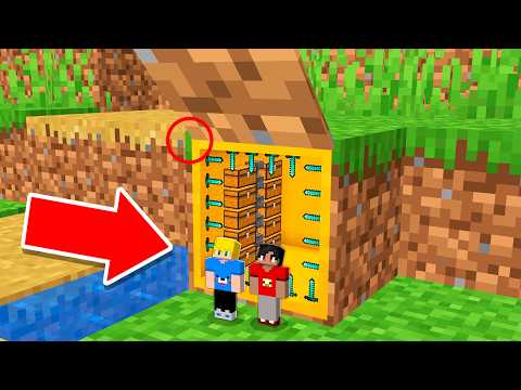 Thumbnail for CONSTRUÍMOS uma CASA PEQUENA DENTRO do BLOCO no Minecraft!