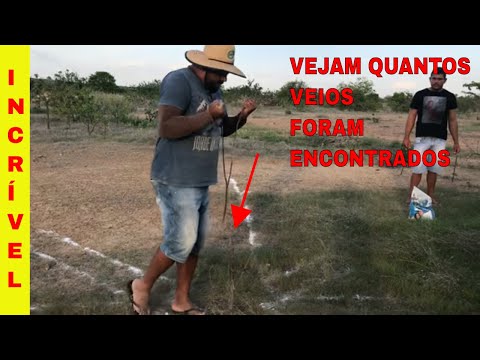 Vejam como marcar um Poço Artesiano no Cruzamento dos veios.