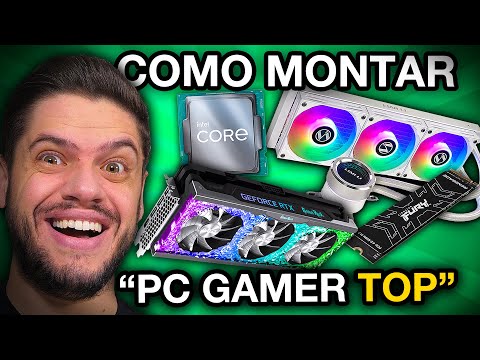 MONTAGEM passo a passo PC &quot;high end&quot;, como instalar WATER COOLER, NVME, PLACA DE VÍDEO e PROCESSADOR