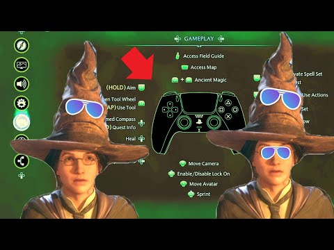 Controller Settings for Hogwarts Legacy on the PlayStation 5 & 4, PS5 #hogwartslegacy