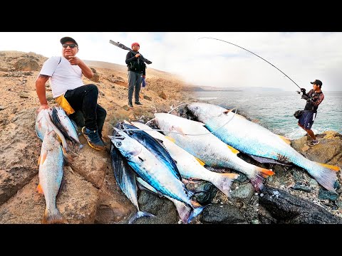 Tremenda pesca nocturna full corvina con chispa