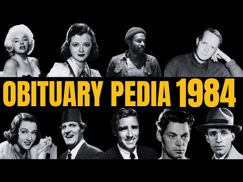 Celebrities Lost in 1984 - Obituary in 1984
