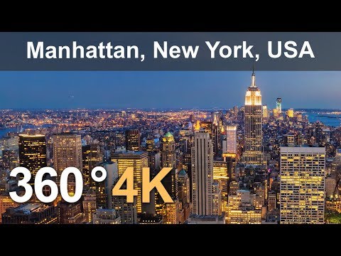 Thumbnail for 360° Video, Manhattan, New York, USA, 4K aerial video