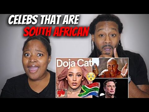 ????????American Couple Reacts "10 Hollywood Celebs You Won't Believe Are South African"