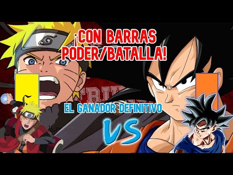 Goku vs Naruto | CON BARRAS DE PODER | Epicas Batallas de Rap del Frikismo.