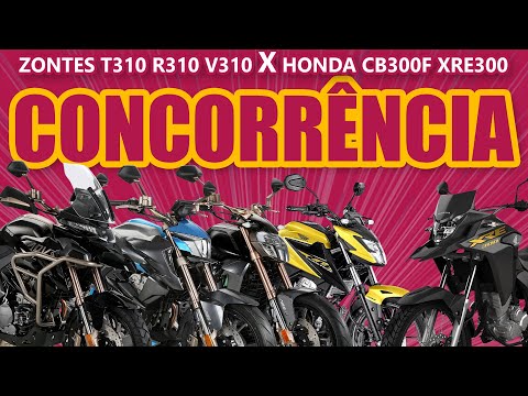 Thumbnail for Zontes T310 R310 V310 contra a Honda Brasil CB300F XRE300 - Minha Opinião