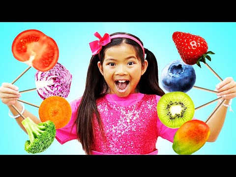Thumbnail for Emma Pretend Play Selling Fruits and Vegetables Ice Cream