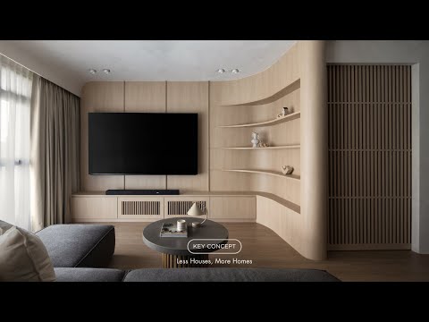 Minimalist Japandi | Cozy Cat-Friendly Interior Design with Natural Warmth | 5 Room HDB