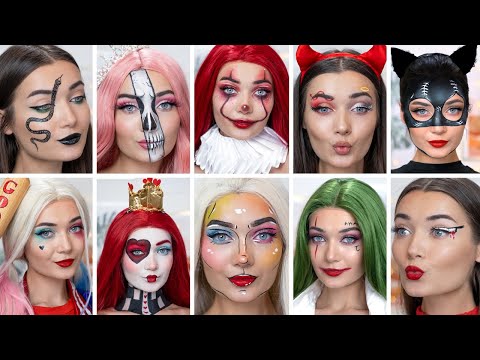 10 LAST MINUTE HALLOWEEN MAKEUP IDEAS! 2025