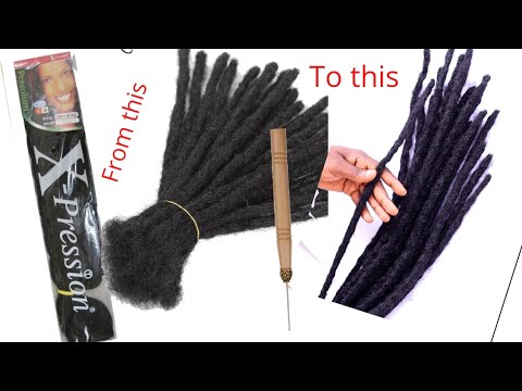 DIY! how to make faux Locs using xpression hair