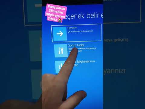 Dosyalarını Silmeden Bilgisayarını Sıfırla ????????????
