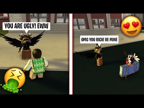 Thumbnail for ROBLOX GOLD DIGGER PRANK! (SHE ONLY WANTED ME BECAUSE I WAS RICH) | Robloxian Highschool
