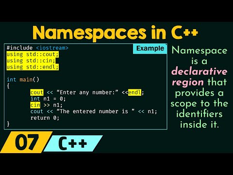 Namespaces in C++