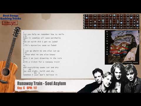 ???? Runaway Train - Soul Asylum Guitar Backing Track with chords and lyrics