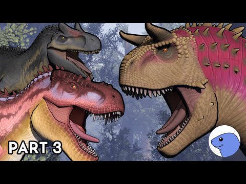 Thumbnail for Disney's Carnotaurus vs Tarbosaurus and Allosaurus | Animation (Part 3/6)