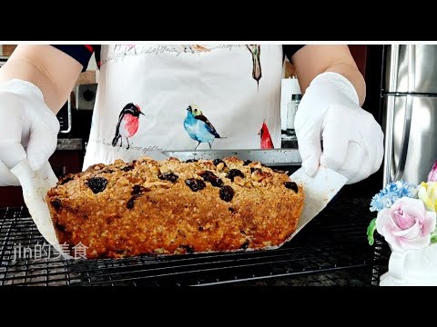 酸奶加燕麦，2分钟做最简单最健康的无麸质面包|Mix yogurt with oatmeal, Make the easiest gluten-free bread in 2 minutes