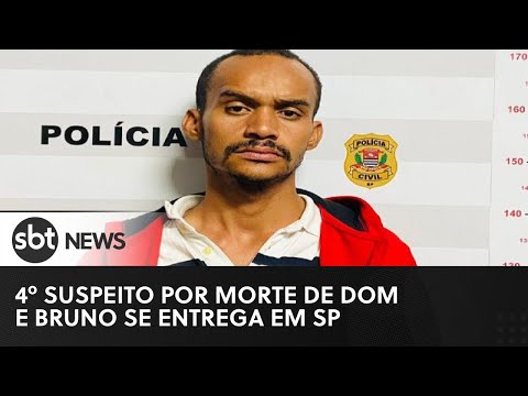 Veja momento em que 4º suspeito de morte de Bruno e Dom é preso em SP