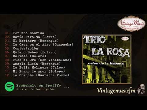 Trío La Rosa. Cafes de la Habana, Boleros y Canciones con las Voces de Antaño, Colección iLatina