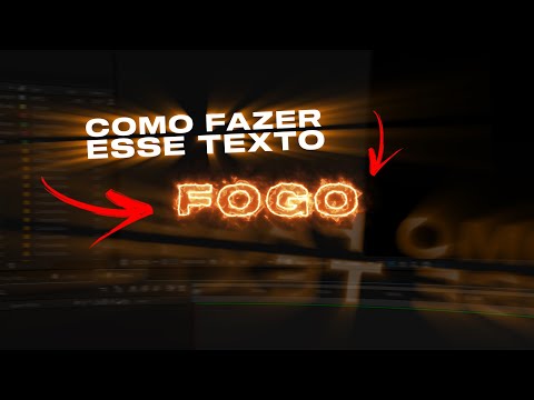 Tutorial - COMO FAZER FOGO NO TEXTO NO AFTER EFFECTS (saber)