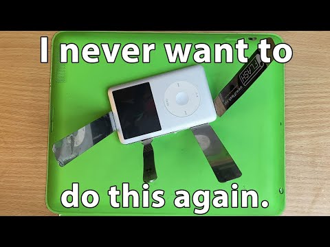 Opening the hardest iPod to open.