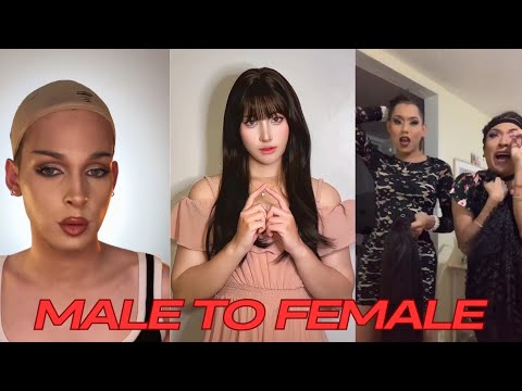 Male to female crossdressing makeover ????????#m2f #tg #makeuptransformation