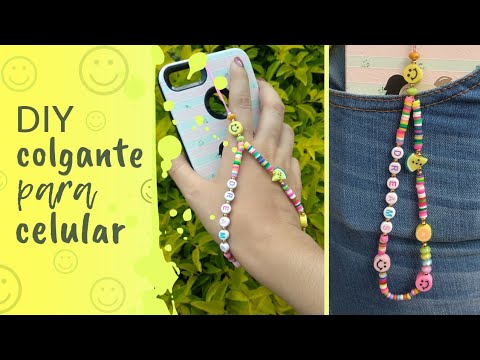DIY Como hacer COLGANTE para CELULAR de MODA 2021 AESTHETIC