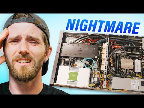 Thumbnail for My most painful PC build is done - Custom 1U PCs for my House
