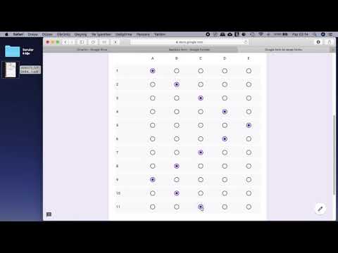 Thumbnail for Google form ile basit test cevap formu (optik form) hazırlama