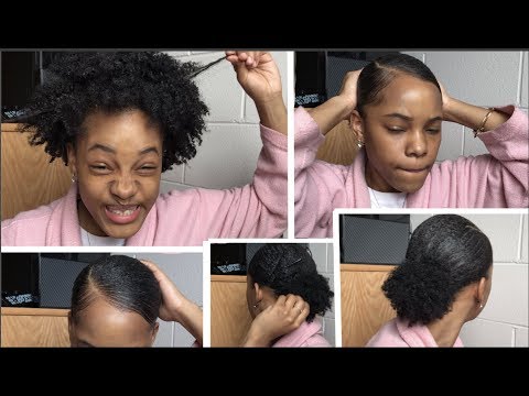 HOW TO: Sleek Ponytail on Short Natural Hair