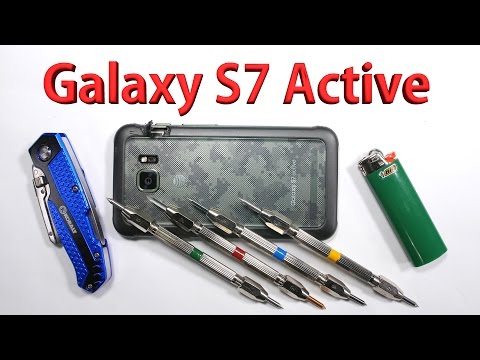 Galaxy S7 Active Scratch test, Bend test, Burn test - Durability video