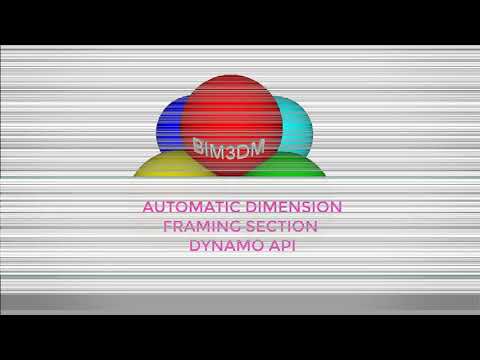 Auto Dimension Framing SECTION with Dynamo API - Autodesk Revit 2019-2020