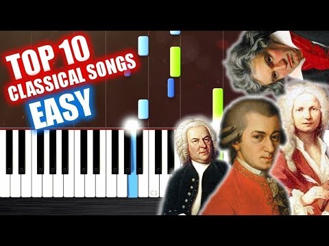 Thumbnail for TOP 10 Classical Songs - EASY Piano Tutorials by PlutaX
