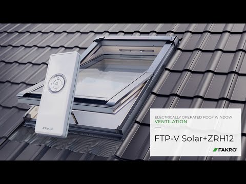 Electrically operated roof window ventilation - FTP-V Solar + ZRH12