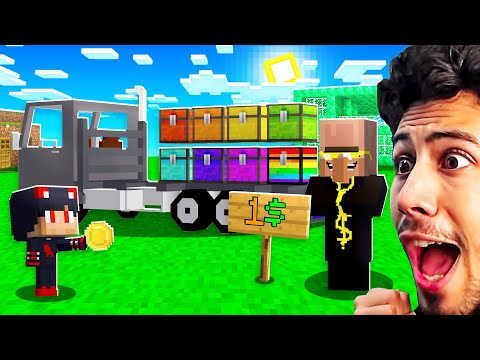 اكتشفنا شاحنة صناديق غامضة للقرويين في قرية ماين كرافت !!؟
