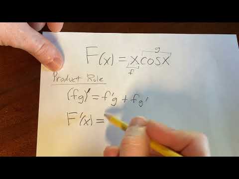 Thumbnail for Derivative of F(x) = x*cos(x) using the Product Rule