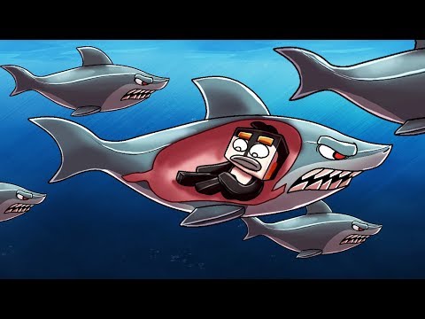 Minecraft | BEWARE OF THE SHARK ATTACK! (Morph Hide and Seek Challenge)