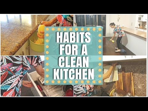 HABITS for Clean Kitchen! Clean as you go method