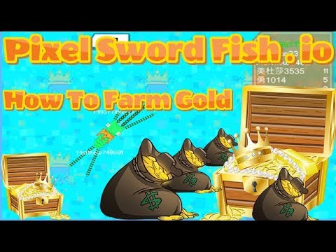 How to godly speed farm STARS (GOLDS) in Pixel Sword fish . io  Tutorial