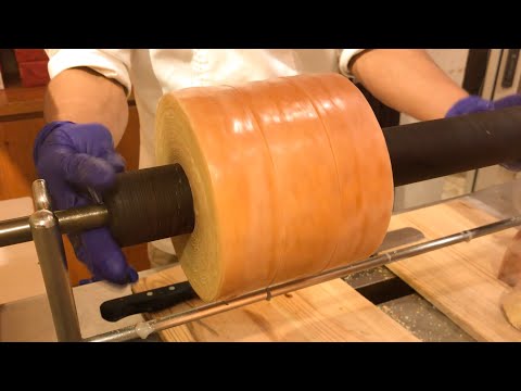 Layered Butter Cake (Tree Ring Cake) - Japanese Street Food