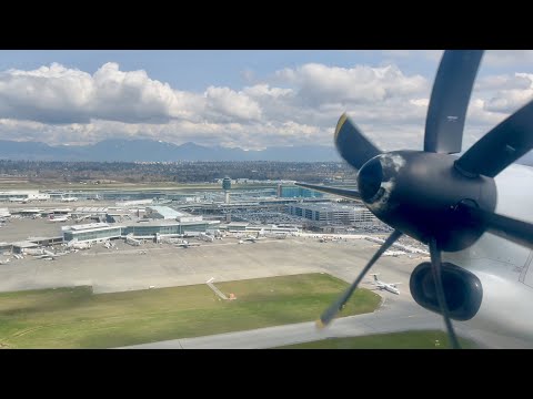 Thumbnail for Dash-8 Q400 Onboard Engine Startup and Takeoff | Vancouver International Airport YVR