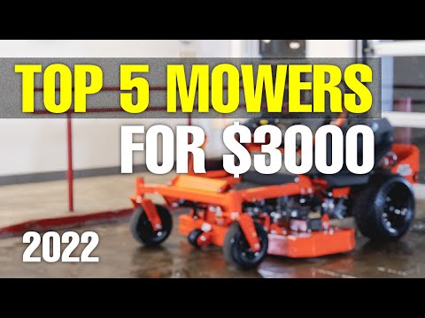Thumbnail for TOP 5 Zero Turn Mowers for $3000 | 2022