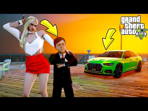 ÇILGIN ÇOCUK BABASININ YENİ ARABASINI ÇALIP MODİFİYE ETTİRİYOR! (KIZ DÜŞTÜ!) - GTA 5