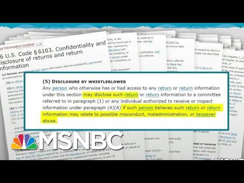 Report Suggests Possible Intimidation Of IRS Whistleblower | Rachel Maddow | MSNBC