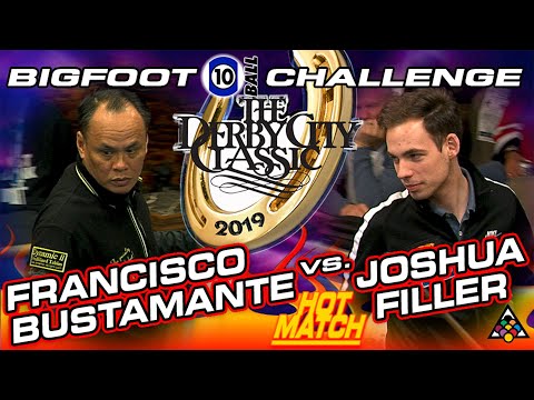 Thumbnail for HOT MATCH: Francisco BUSTAMANTE vs Joshua FILLER - 2019 DERBY CITY CLASSIC BIGFOOT 10-BALL CHALLENGE