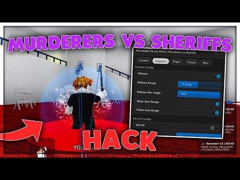 Murderers VS Sheriffs Script Hack PASTEBIN GUI | Kill Aura, Kill All, Rage Bot, Silent Aim &amp; More