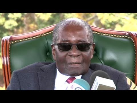 Thumbnail for Former Zimbabwean Pres Robert Mugabe holds media briefing on the eve of July 30th polls